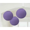 Purple Paper Lantern Decorations 24.1cm - 3pk