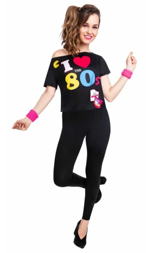 80s Black Tshirt - Adult Size S/M