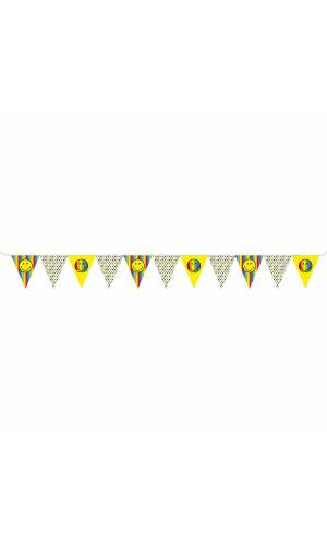 Smileyworld Paper Pennant Banner - 330 x 15cm