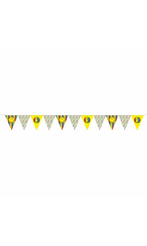 Smileyworld Paper Pennant Banner - 330 x 15cm