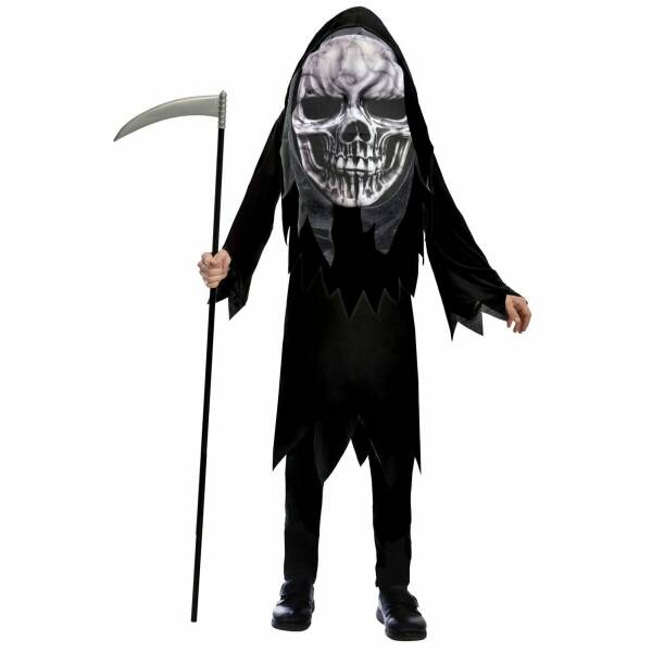 Grim Reaper Big Head - Age 8 to 10 Years