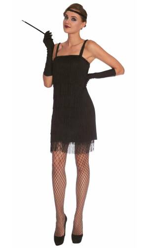 Classy Black Flapper - Adult Size Small