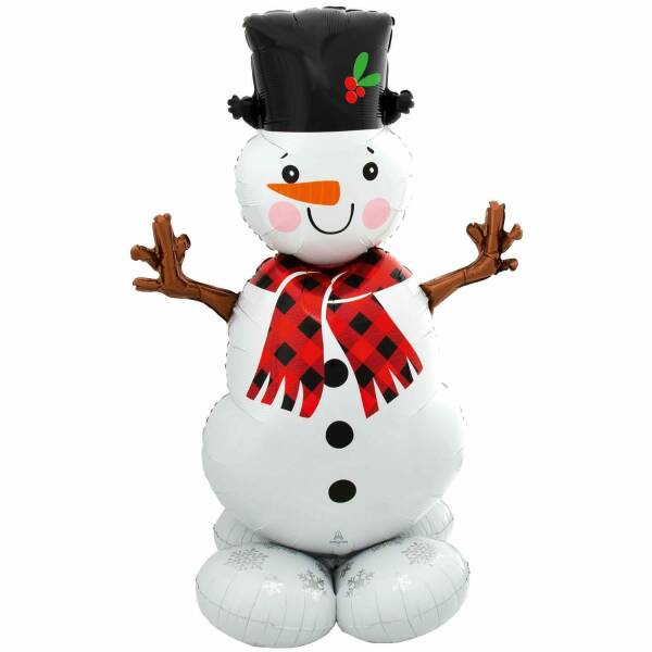AirLoonz Snowman Foil Balloon 53 Inch - Air Fill Only