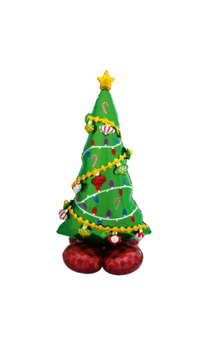 AirLoonz Christmas Tree Foil Balloon 53 Inch - Air Fill Only