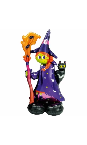 AirLoonz Scary Witch Foil Balloon 55 Inch - Air Fill Only