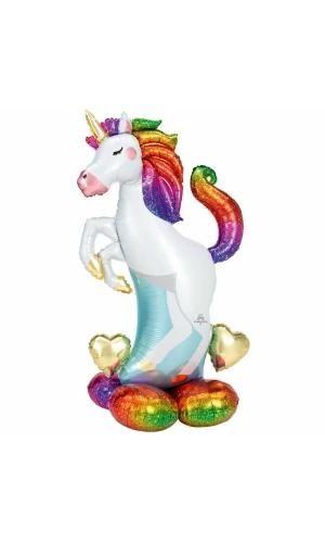 AirLoonz Unicorn Foil Balloon 55 Inch - Air Fill Only
