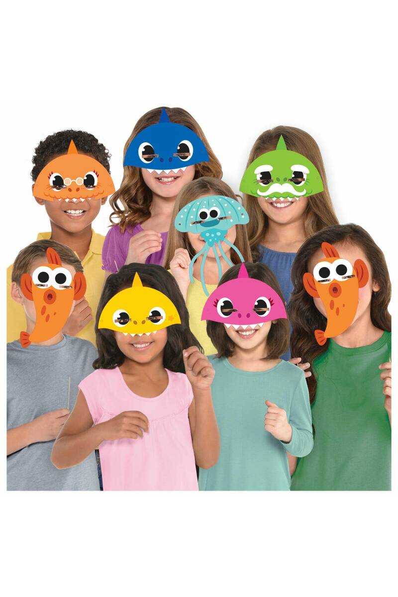 Baby Shark Party Masks - 8pk