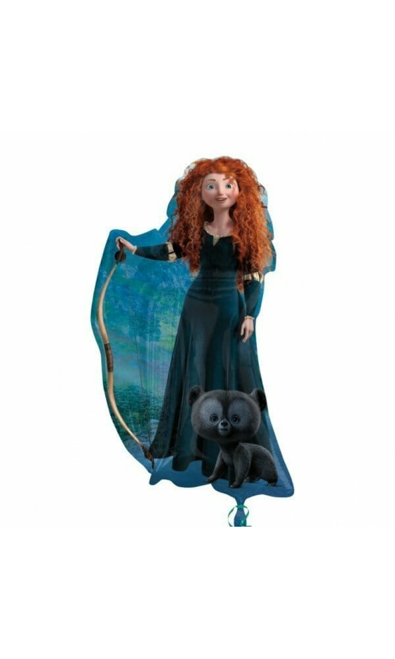 Princess Brave Super Shape Foil Balloon 20" x 36" (51cm x 91cm)