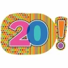 Dots & Stripes No.20 Super Shape Foil Balloon 18'' x 29'' (46cm x 74cm)