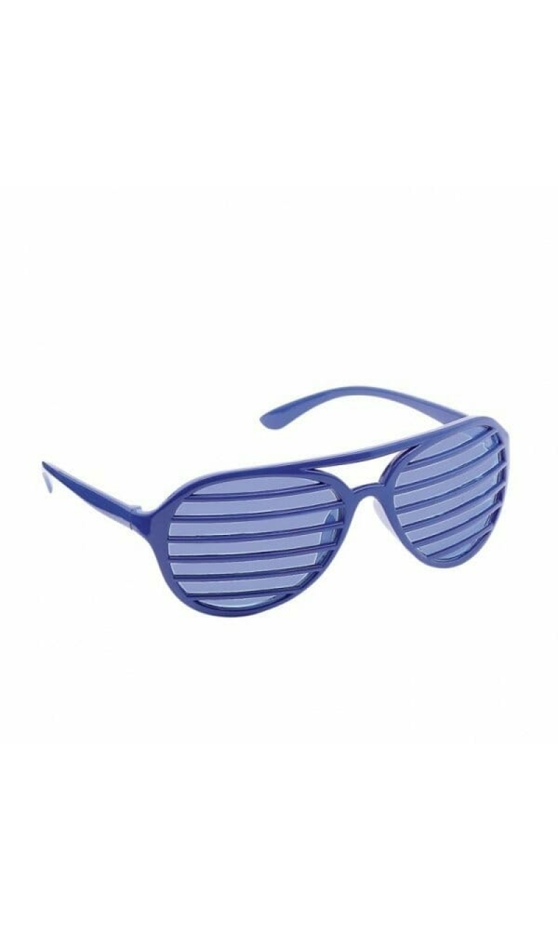 Shutter Glasses Blue (Fun Shades) - Adult One Size
