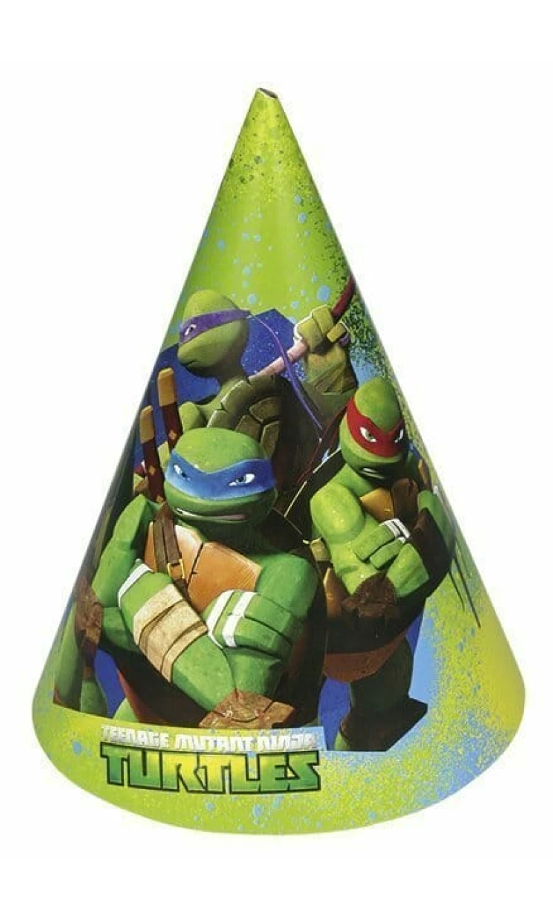Teenage Mutant Ninja Turtles Party Hats - 6pk