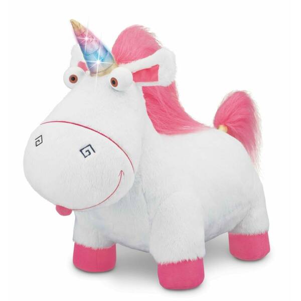 Despicable Me 2 Agnes' Fluffy Unicorn Talks & Sings with Multi-Colour Light Up Horn