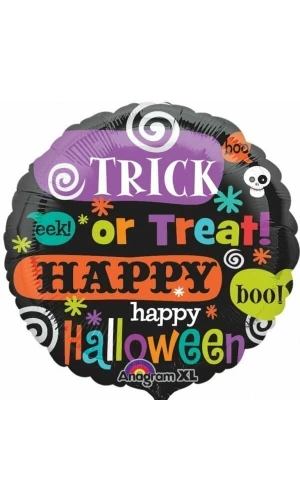 Halloween Printed Messages Foil Balloon - 18"