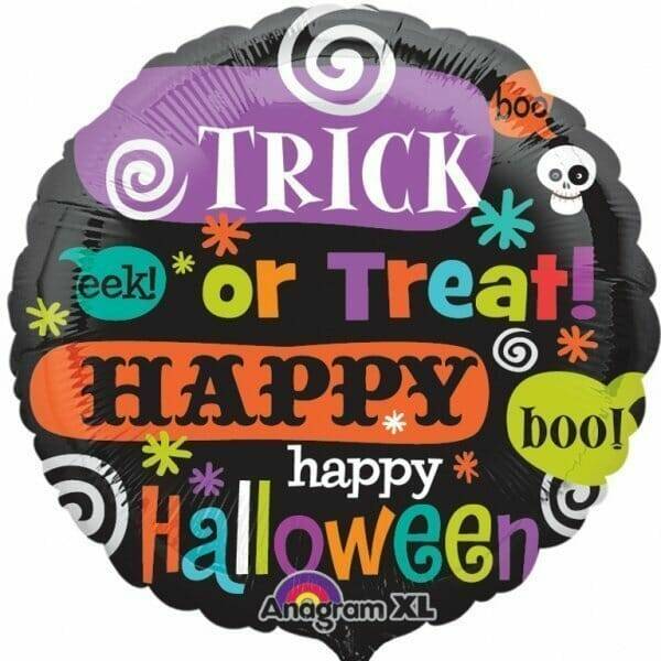 Halloween Printed Messages Foil Balloon - 18"