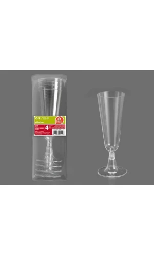 Clear Champagne Cup 150ml - 4pk