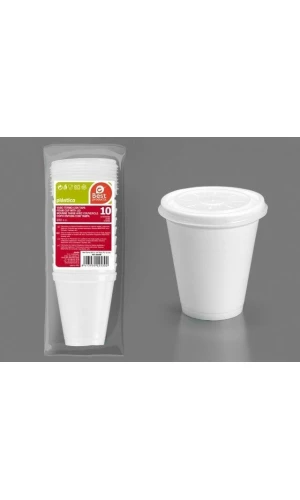 Thermo Cup With Lid 220 cc - 10pk