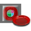 Red Plate 20,50 cm - 10pk
