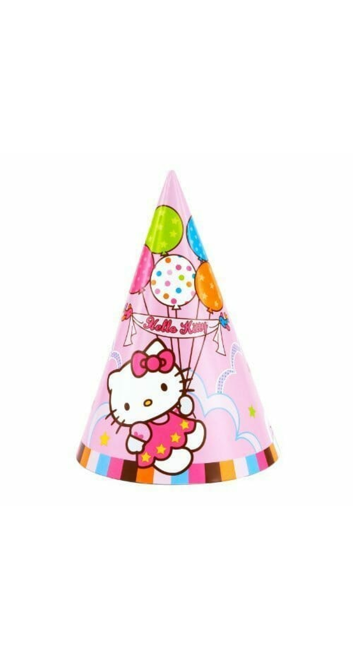 Hello Kitty Paper Party Hats - 8pk