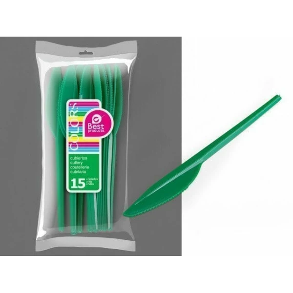 Green Large Knife - 15pk