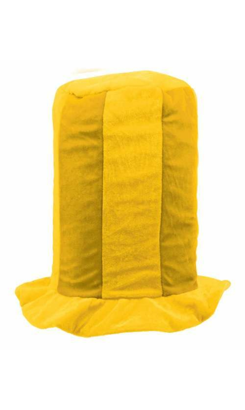Yellow Tall Top Hat - Adult One Size