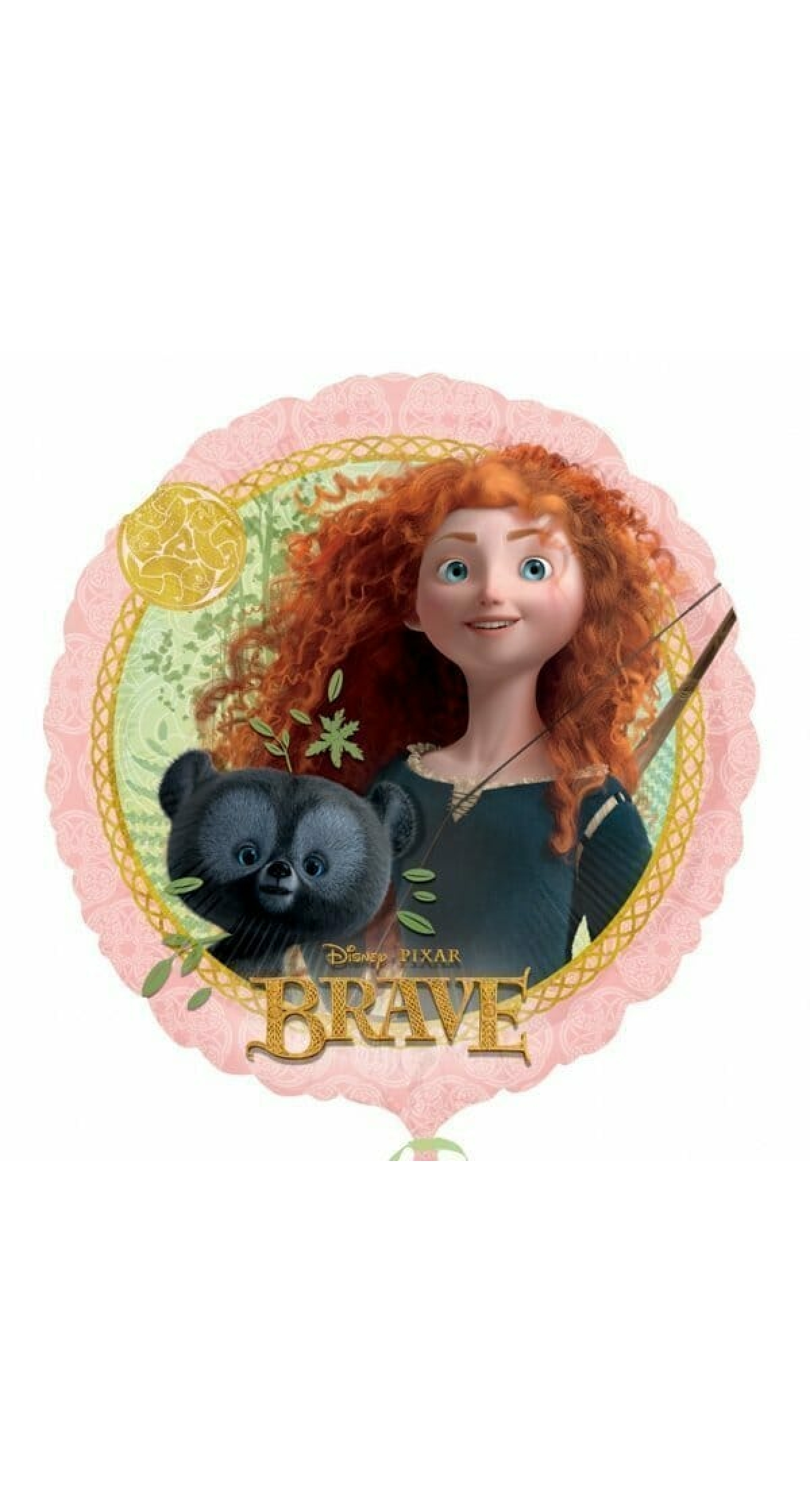 Princess Brave Round Foil Balloon 17"