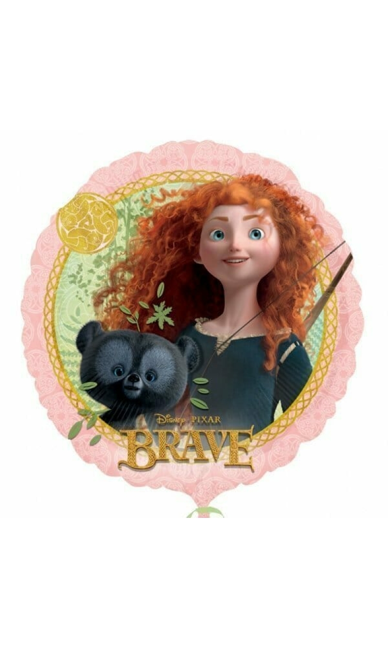 Princess Brave Round Foil Balloon 17"