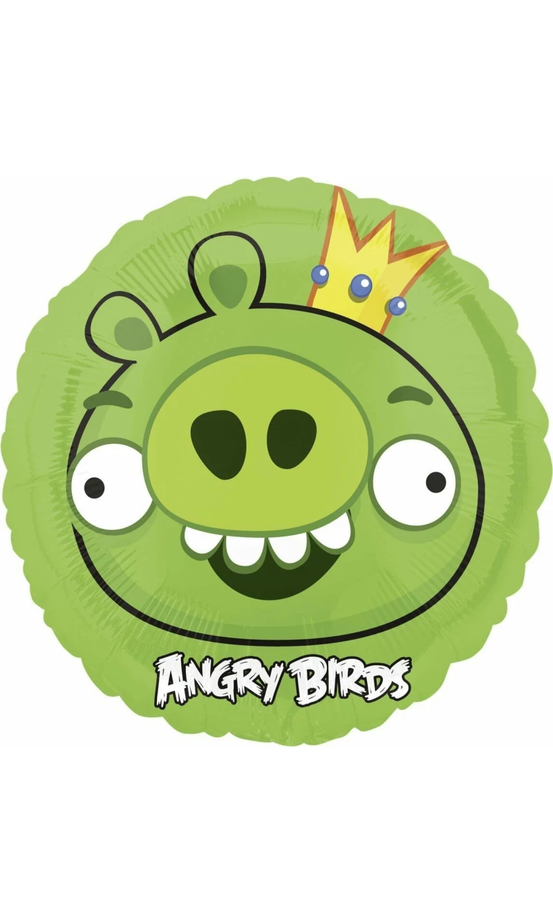 Angry Birds King Pig Round Foil Balloon 18''