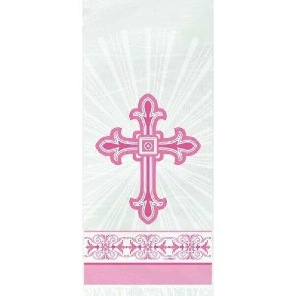 Radiant Cross Pink Cello Bags - 20pk