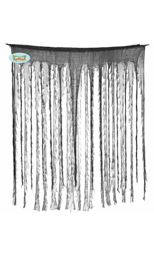 Halloween Black & Grey Curtain - 150cm x 190cm