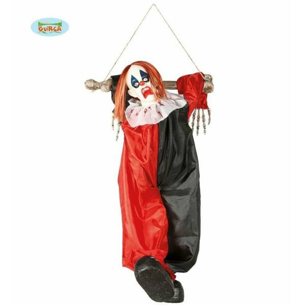 Hanging Clown Pendant with  Light, Sound & Movement - 75cm