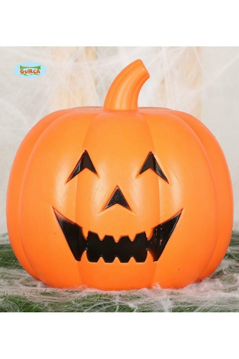 Plastic Pumpkin With Light - 32cm