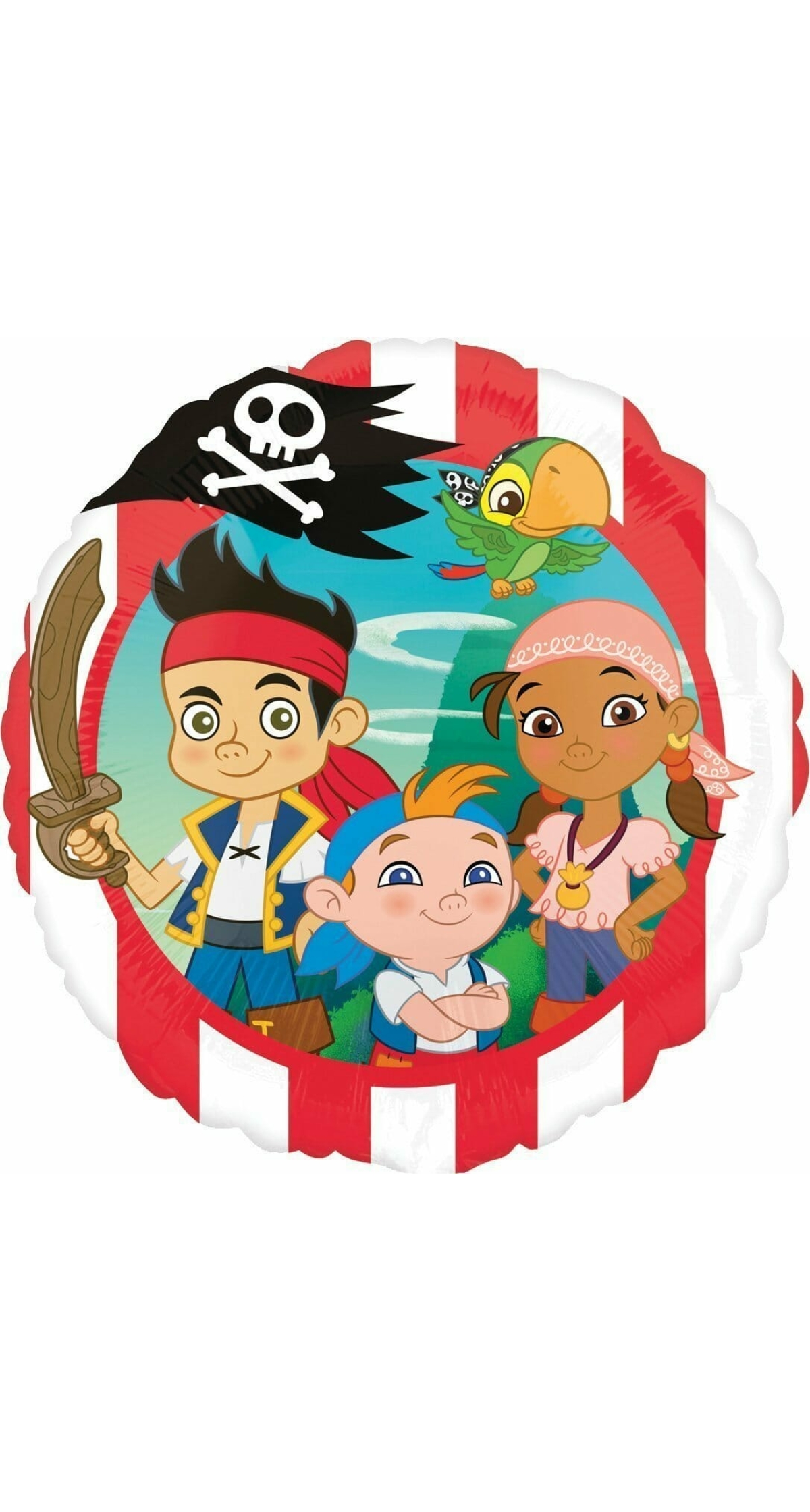 Jake & The Neverland Pirates Round Foil Balloon 17"