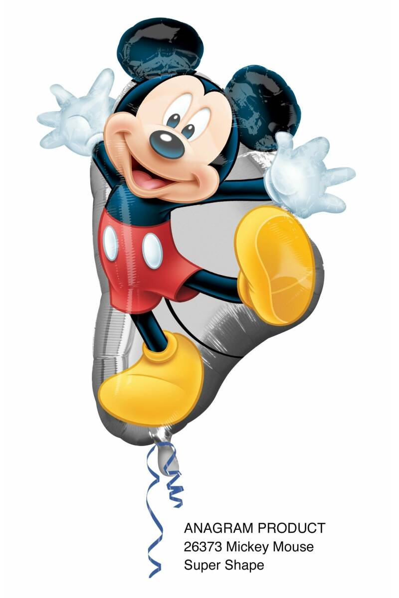 Mickey Mouse Super Shape Foil Balloon 22" x 31" (55cm x 78cm)