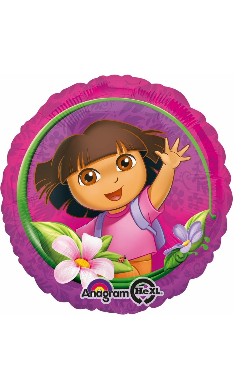 Dora the Explorer Round Foil Balloon 17"