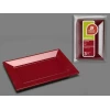 Burgundy Rectangular Tray 33 X 22,50 cm - 3pk