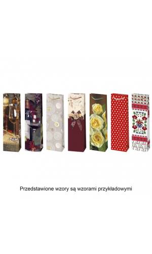 Decorative Bottle Gift Bag (Assorted Designs) - 120x400x90mm