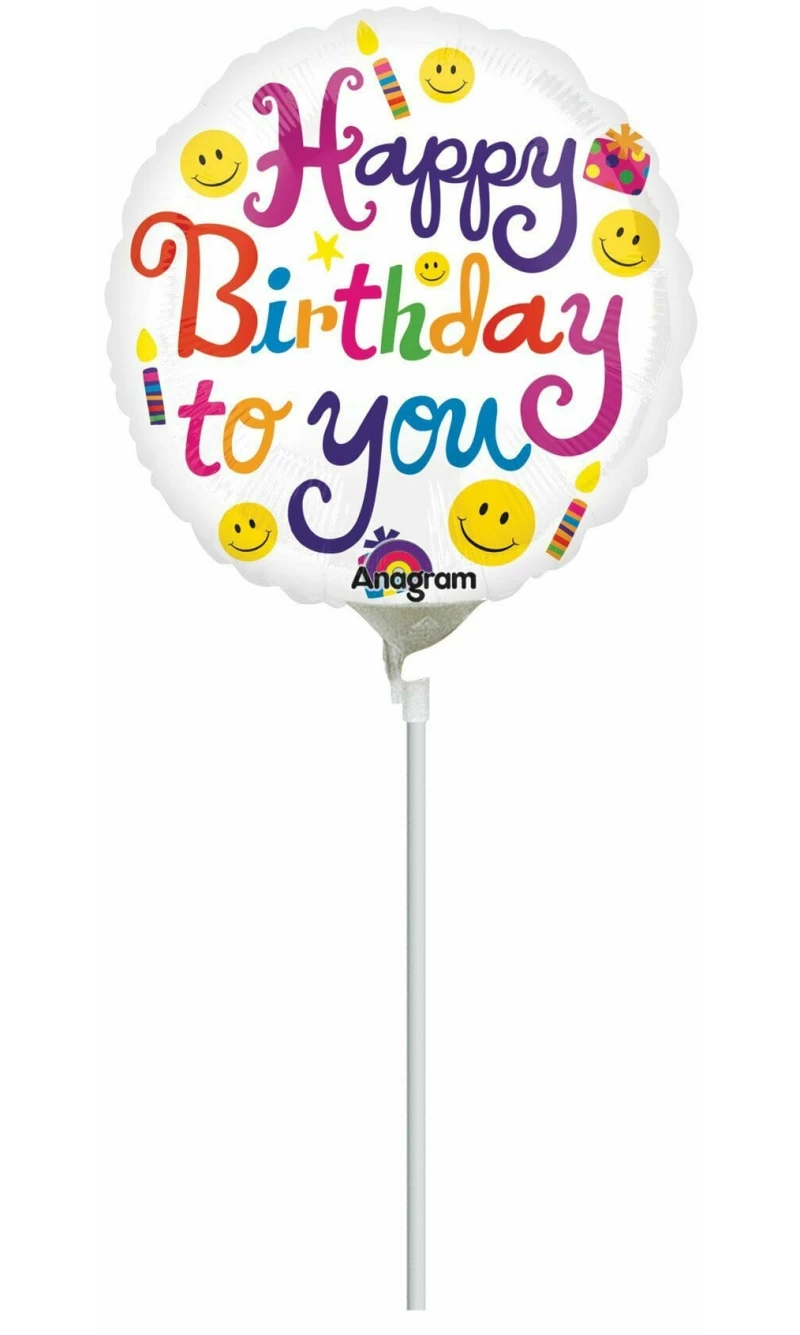 Happy Birthday to You Mini Foil Balloon 9"