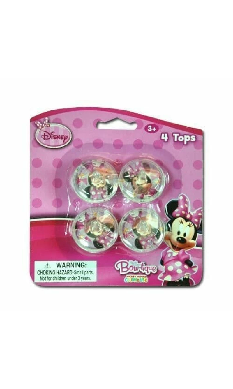 Minnie Mouse Bow-Tique Mini Spinning Tops - 4pk
