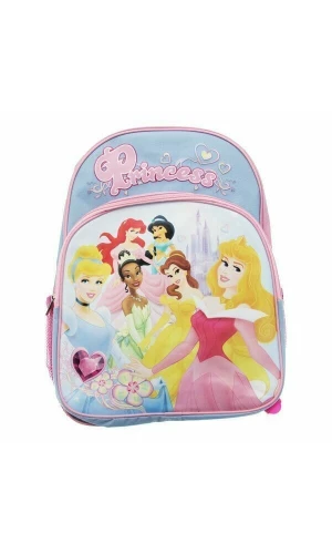 Princess Assorted Backpack Blue & Pink - 40cm x 30cm