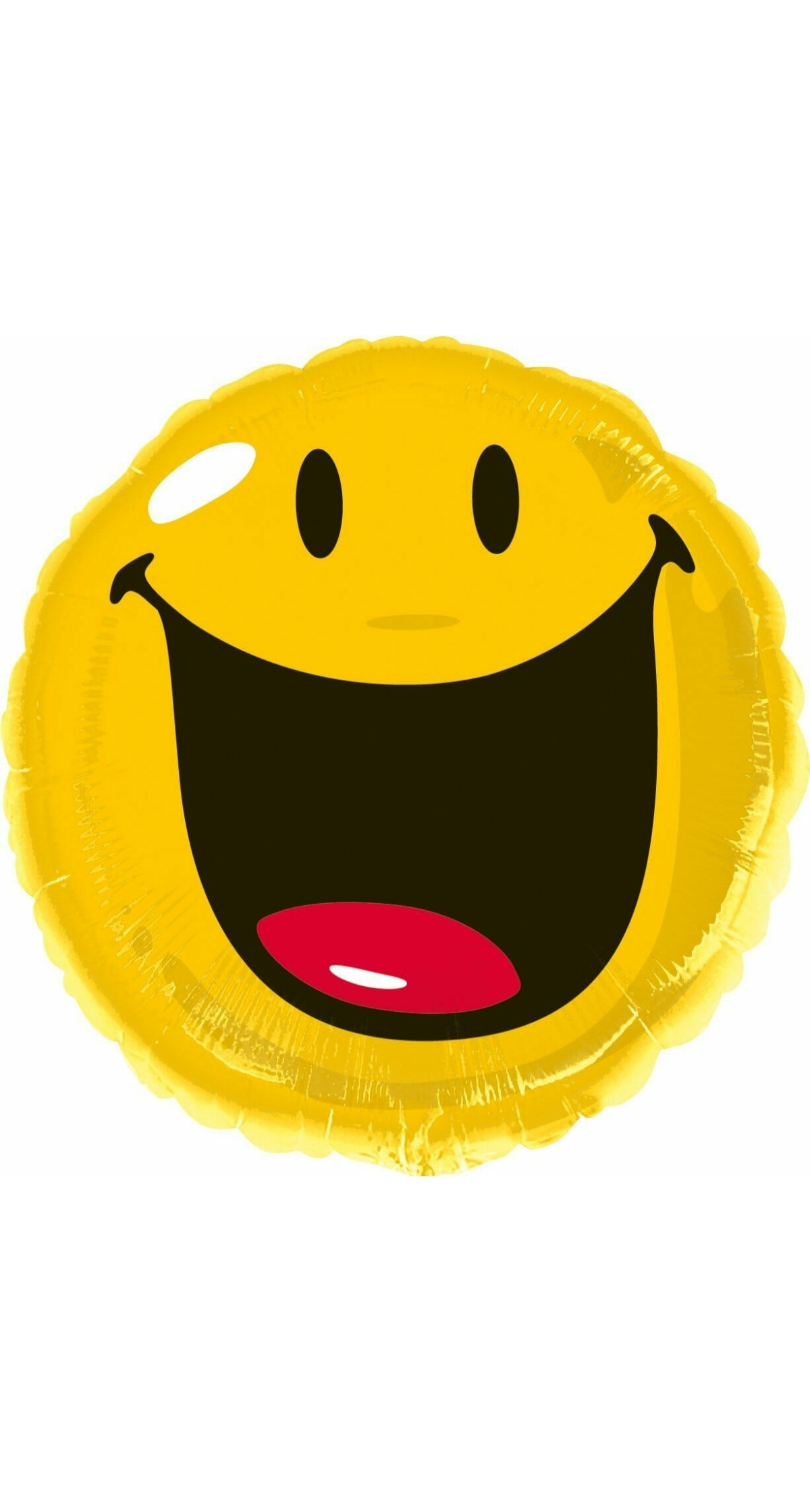 Smiley Round Foil Balloon 17"