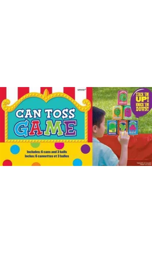 Can Toss Game Stack 'Em Up Knock 'Em Down - 9pcs