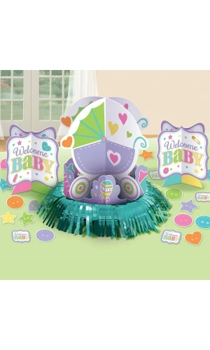 Woodland Baby Table Decorating Kit - 3pk