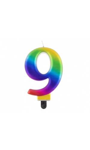 Galaxy Birthday Candle (8cm) - No.9