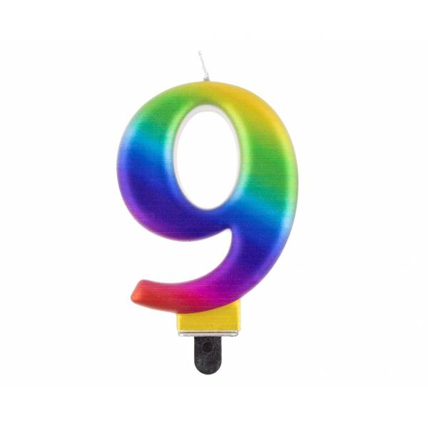 Galaxy Birthday Candle (8cm) - No.9