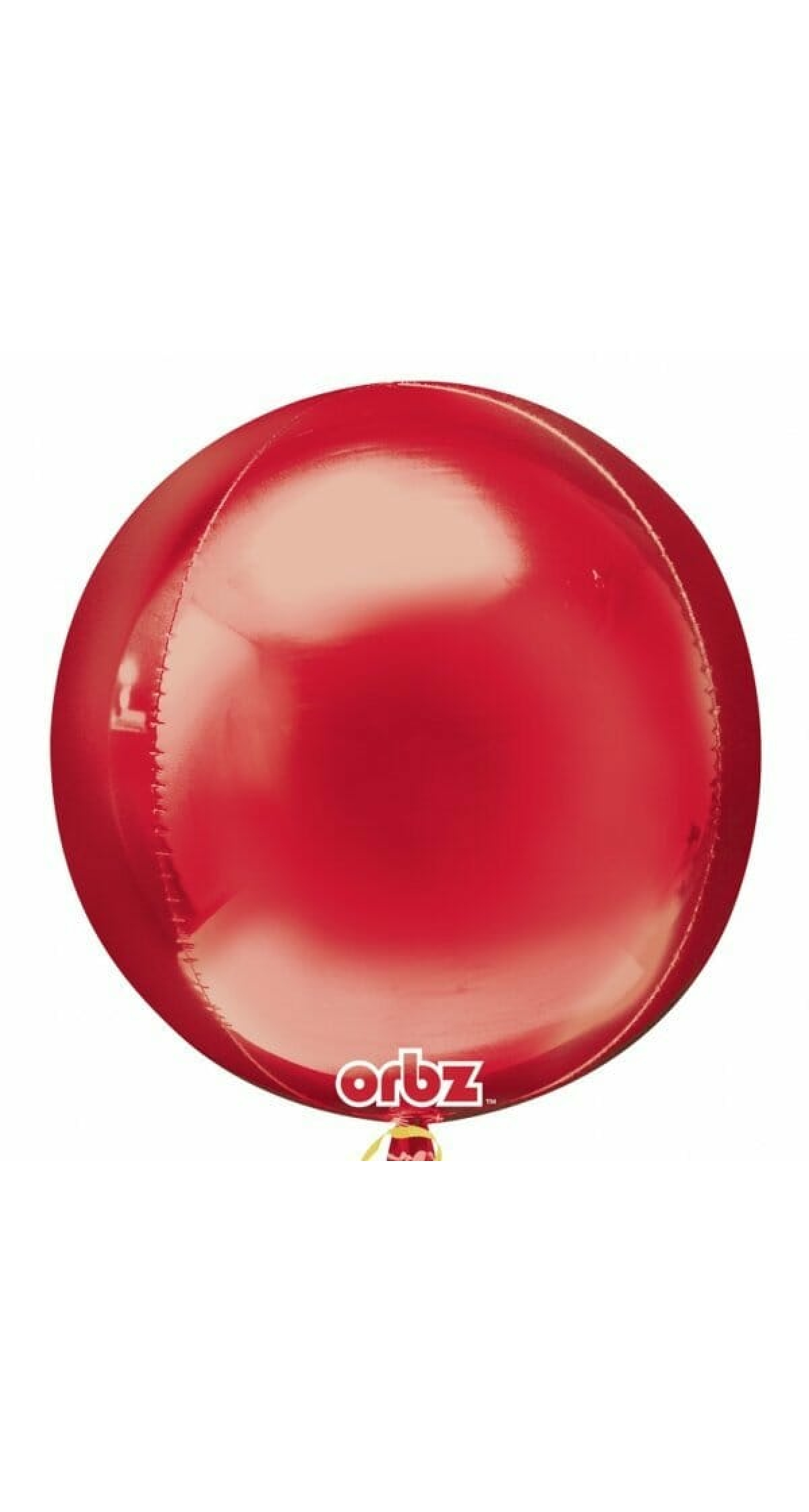 Red Orbz Foil Balloons 15" x 16" (38cm x 40cm)