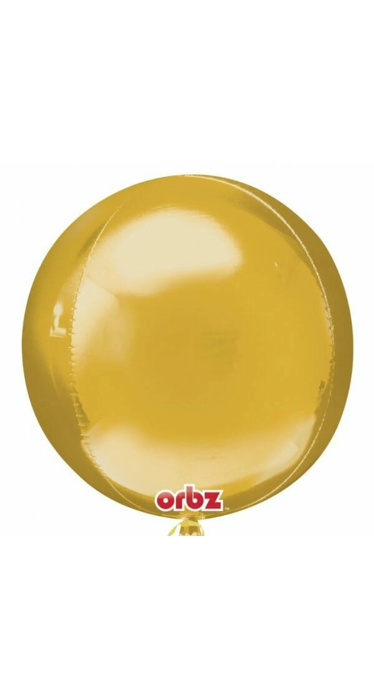 Gold Orbz Foil Balloons 15" x 16" (38cm x 40cm)