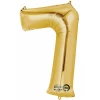 Gold Number " 7 " Foil Balloon 34''