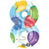 Balloons Number " 8 " Foil Balloon 34''