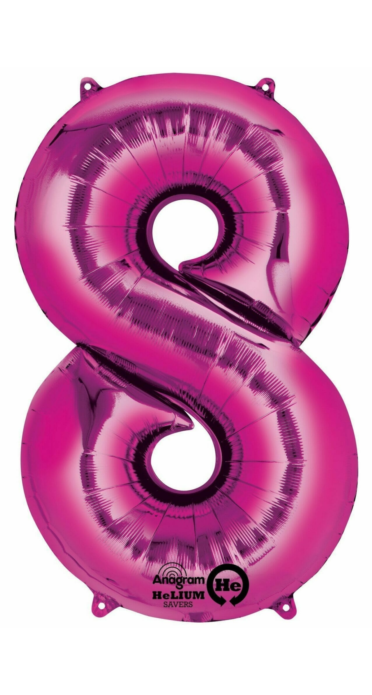 Pink Number " 8 " Foil Balloon 34''