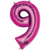 Pink Number " 9 " Foil Balloon 34''